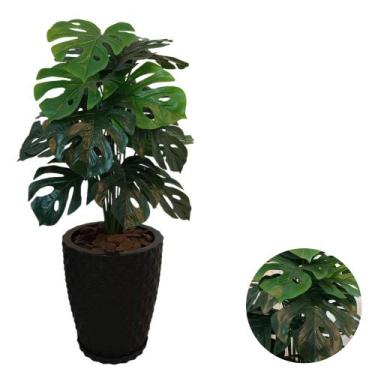 Imagem de Planta Artifical Costela De Adão +vaso Polietileno Completo - - Planta