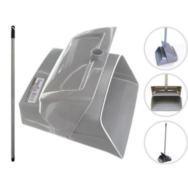 Imagem de Pá De Lixo/Coletora Com Tampa Betanin 9260 Cinza - Bettanin