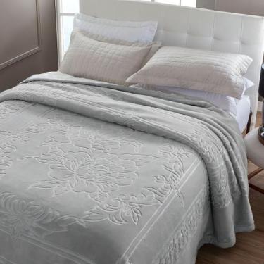 Imagem de Cobertor Jolitex King 230x250cm Lili Katz Alto Relevo 700g/m Cor:Cinza