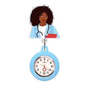 Imagem de Relógio De Lapela Enfermagem Silicone Analógico - Memory Watch, Modelo