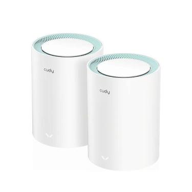 Imagem de Kit 2 Roteadores Cudy AC1200 M1300 Wi-Fi Mesh Gigabit Branco