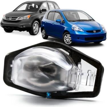 Imagem de Lanterna de Placa Honda Fit 04/14 e CRV - DSC, Prata