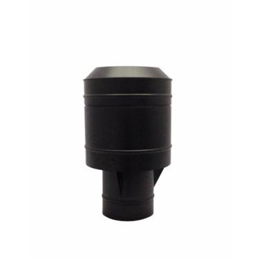 Imagem de Chapéu preto tipo canhão sputinik para chaminé de 150 mm de diâmetro. 