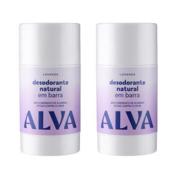 Imagem de 2 Desodorantes em Barra Lavanda Vegano Alva - 55g