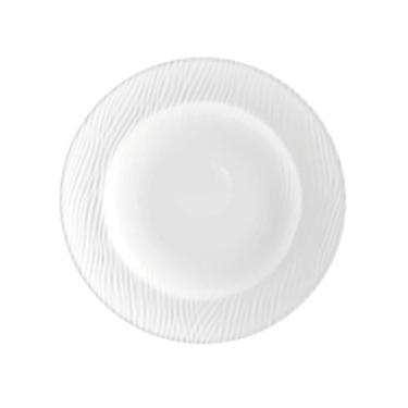 Imagem de Prato Fundo Sopa Linha Relevo Dunas Branco Germer Porcelanas