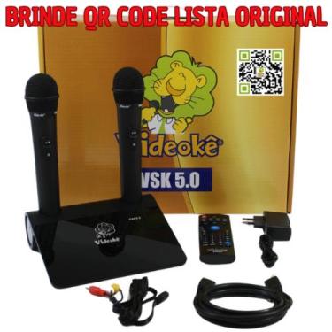 Imagem de VIDEOKÊ VSK 5.0 COM 11.999 Canções / 2 Mic. S/fio / Lançamento 2025 / 