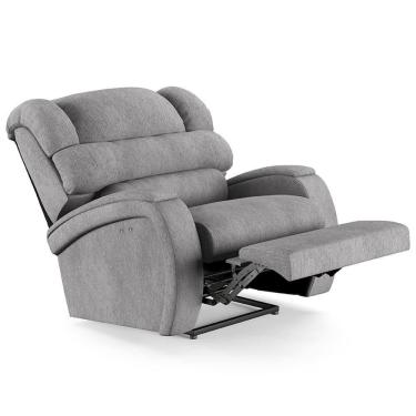 Imagem de Poltrona Do Papai Reclinável Kalie Power Touch Usb Fh9 Linho Cinza - Mpozenato