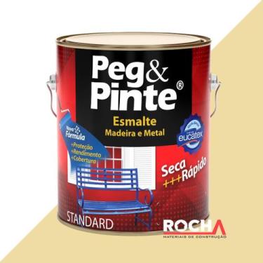 Imagem de Tinta Esmalte Peg e Pinte para Ferro e Metal 900ml - Eucatex, Marfim B