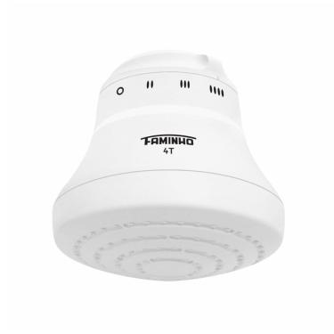 Imagem de Chuveiro Ducha Faminho 4 Temperaturas 127x5400W com Cano 30cm Branco
