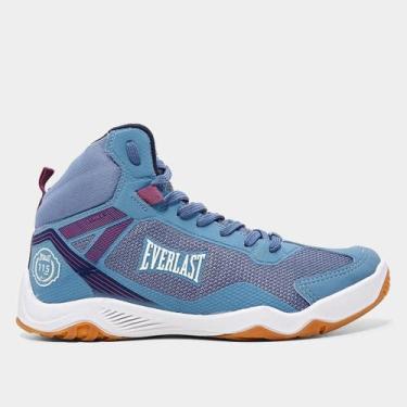 Imagem de Tênis Everlast Strike 4 Feminino, Azul, Branco, 37