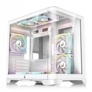 Imagem de Gabinete Gamer Rise Mode Glass Curvo, M-ATX, Lateral e Frente em Vidro Temperado, - RM-...