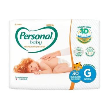 Imagem de Fralda Descartável Personal Premium Protection 3D Mega G 30 Unidades