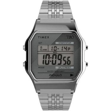 Imagem de Relógio Timex Digital Vintage T80 Prata TW2R79300-Unissex