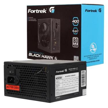 Imagem de Fonte Gamer ATX Fortrek Black Hawk 400W 80 Plus White Pfc Ativo