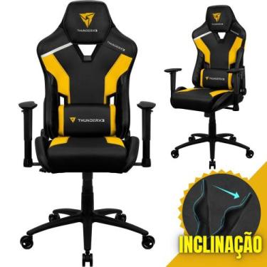 Imagem de Cadeira Gamer Confortável Com Altura e Encosto Reguláveis material sin