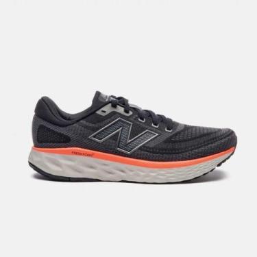 Imagem de Tênis New Balance Fresh Foam X Evoz v4 Masculino Preto e Coral, 39, Pr