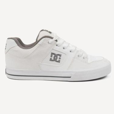 Imagem de Tênis DC Shoes DC Pure WT25 Masculino White/White/Grey, 41, Branco