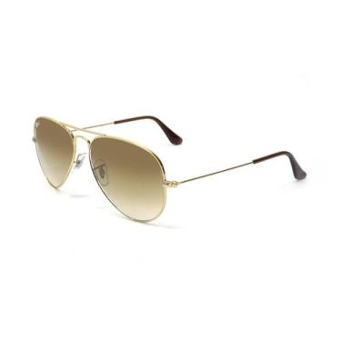 Imagem de Óculos De Sol Ray-ban - Rb3025l 001/51 58-14 Dourado, Dourado, Marrom