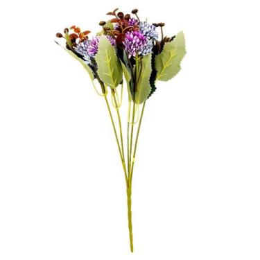 Imagem de Buquê Flor De Alho Artificial em Plástico Bella Garden 32cm - - Braswu