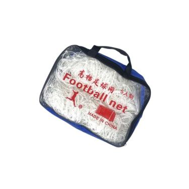 Imagem de Kit 2 Redes de Futebol Futsal SU-RED4 Poliéster 3mm Alta Resistência com Bolsa Branco AB Mídia