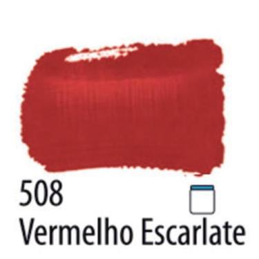 Imagem de Tinta Pva Fosca para Artesanato 250ml - Acrilex, 508 - VERMELHO ESCARL