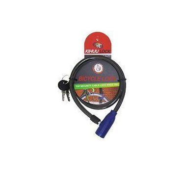 Imagem de Cadeado corrente trava para bike bicicleta com 2 chaves 80cm x 10mm - 