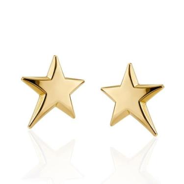 Imagem de Brinco Estrela Clássica Couti Banhada Ouro18K Hipoalergênico