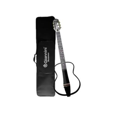 Imagem de Violao giannini nylon roadman silent eletrico grmn bk c/bag