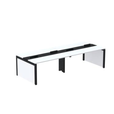 Imagem de Estação de Trabalho Mesa Plataforma Escritório para 4 Pessoas Dupla co