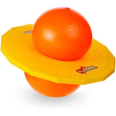 Imagem de Brinquedo Clássico Pogobol Amarelo e Laranja - Estrela