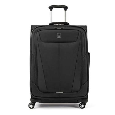 Imagem de Travelpro Maxlite 5 Mala de roda giratória expansível Softside, Preto, Checked-Medium 25-Inch, Maxlite 5 Malas expansíveis com rodinhas giratórias