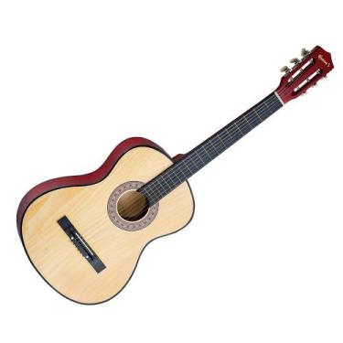 Imagem de Violão Clássico Bege com Cordas de Nylon - Elegância e Sonoridade para