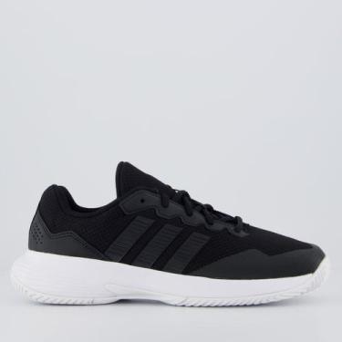 Imagem de Tênis Adidas Gamecourt 2 Feminino Preto e Branco, 36
