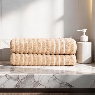 Imagem de Toalha de Rosto Oceane 45x80CM 100% Algodão 450g-m2 Macia e Absorvente Branca Camesa