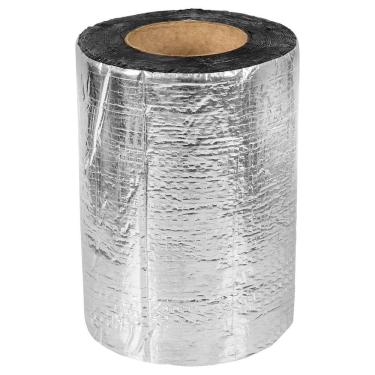 Imagem de Manta Asfáltica Fita Autoadesiva Alumínio Vedação e Impermeabilização Alta Durabilidade Prata Worker 20CM 10M