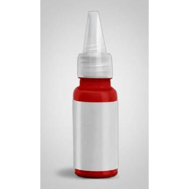 Imagem de Tinta para Tatuagem Colorida Vermelha 15ml - Congratulations Store