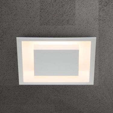 Imagem de Plafon Embutir Eclipse Quadrado Luz Indireta 38x38 Branco Texturizado Cód.2041/38 E2 - Itamonte Itamonte