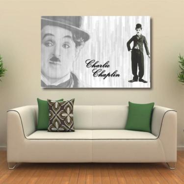 Imagem de Quadro decorativo Charlie Chaplin Retro Tela em Tecido1
