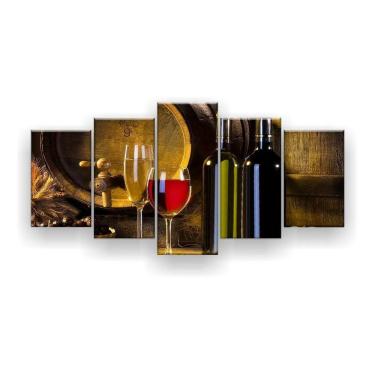 Imagem de Quadro Decorativo Vinho Torneira Barril 129x61 Sala Quarto