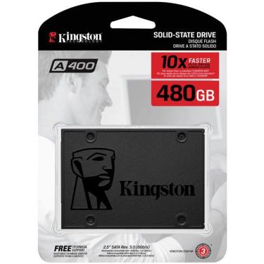 Imagem de SSD Kingston 480GB A400 Sata III 2.5` - SA400S37/480G
