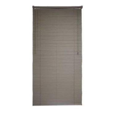 Imagem de Persiana Horizontal PVC Café 120 (L) x 220 (A) cm Cortina Completa C/ Kit de Instalação 1,20 x 2,20