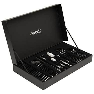 Imagem de Mimo Style, Faqueiro Estojo em Aço Inox Talheres Utensílios 30 Peças - Prata