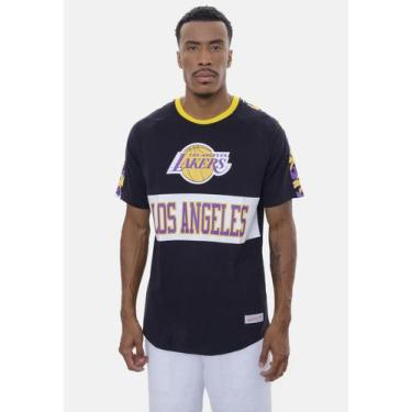 Imagem de Camiseta Mitchell & Ness Especial Los Angeles Lakers Preta