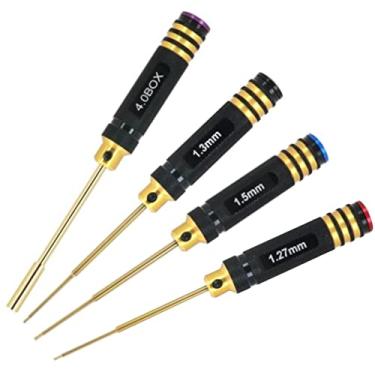 Imagem de 1.27/1.3/1.5mm Hex Screwdriver 4.0 Nut Driver Wrench for Axial SCX24 Aluminium Steel Combination RC Tool Set