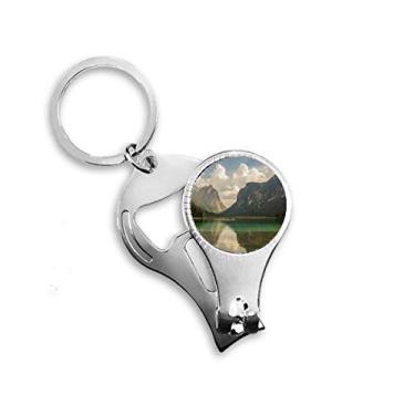 Imagem de Lake Mountain Science Cenário Natureza Alicate Anel Chaveiro Abridor de Garrafas Cortador