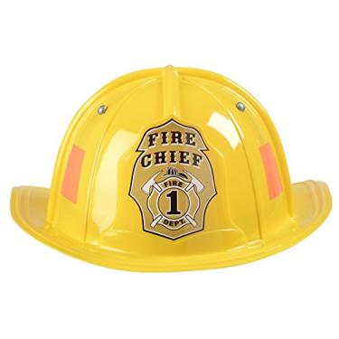 Imagem de Aeromax Jr. Firefighter Helmet, Yellow, Adjustable Youth Size