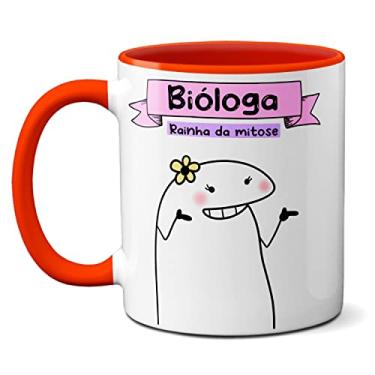 Imagem de Caneca Bióloga Rainha Da Mitose Sei Tudo Sobre A Vida (Vermelha)