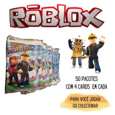 Imagem de Kit 200 Cards Roblox = 50 Pacotinhos Figurinhas Coleção Bafô - Oam