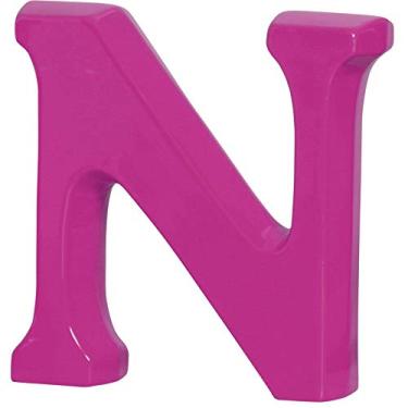 Imagem de Letra N Grande Ceramicas Pegorin Orquidea