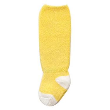 Imagem de Jueshanzj Meias de cano longo para bebês recém-nascidos, amarelas, 0-6 meses